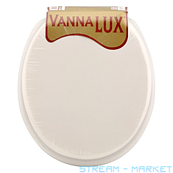 Сиденье для унитаза мягкое Vanna Lux без рисунка кремовое