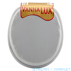 Сидіння для унітазу мяке Vanna Lux без малюнка сіре