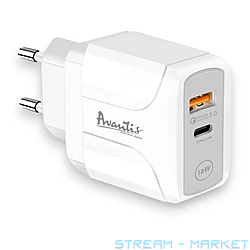    Avantis A860 QC3.0  PD 18W 1USB1USB-C...