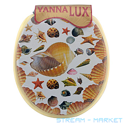 Сиденье для унитаза мягкое Vanna Lux шампань