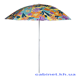Парасоля пляжна Designs d1.8м з нахилом срібло MH-0035-MIX асорті
