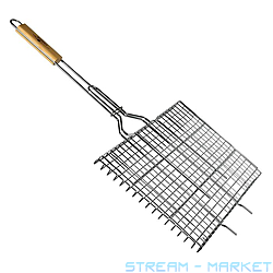 Решітка-гриль Stenson плоска велика MH-0164 66х45х26х6.5см