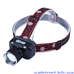 Фонарь налобный светодиодный SQ-726-1 1LM 2000mah аккумуляторный...