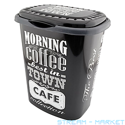 Корзина для белья Надпись на черном 41л фоторисунок Турция