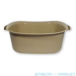 Таз пищевой ПолимерАгро 15л квадратный ПГ-1016 пластик ассорти