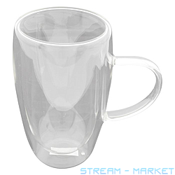 Кружка стеклянная с двойными стенками 450мл TS2301A