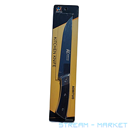 Нож кухонный универсальный A-8665 32см черная ручка