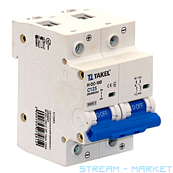 Автоматический выключатель Takel Argent M-DC-100-C 2Р 10кА 125А