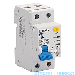 Устройство защиты Takel от дугового пробоя AFDD 32А С 1P плюс...