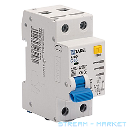 Устройство защиты Takel от дугового пробоя AFDD 63А С 1P плюс...