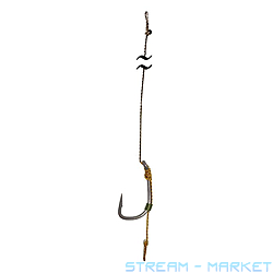 Корповий повідець X-Strong Carp 25LB 11.5кг L15см Hook 2 3шт