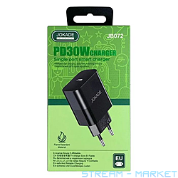 Мережевий зарядний пристрій Jokade JB072 USB-CPD30W чорний