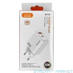 ��������� �������� ������� Jokade JB134 USB-A 22.5WUSB-C PD 45W...