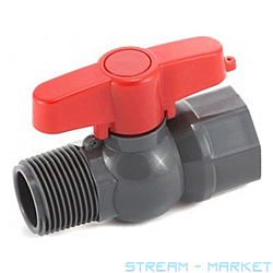 Кран шаровый Presto-PS PFV-0120 с наружной и внутренней резьбой 12...