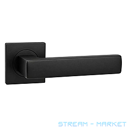 Ручка на розетах YU-TL 06-А2010 mat black класс матовый черный
