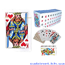 Карты игральные Король с пластиковым покрытием 1 колода 54 карты