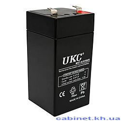Акумулятор до торгової ваг UKC 4V-4Ah AGM герметичний