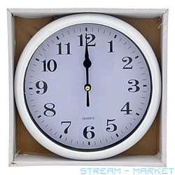 Часы настенные 530 плавный ход 20см ассорти