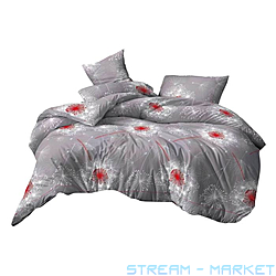 Постільна білизна Textile House Бязь 65 180х210см двоспальне бязь кульбаби червоні на...