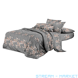 Постільна білизна Textile House Бязь 65 180х210см двоспальне бязь рожеві гілочки на...