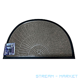 Килимок вхідний Dariana MX 40х60см напівколо світло-коричневий