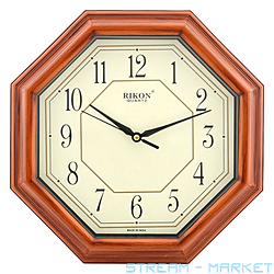 Годинник настінний 4851 кроковий хід 275х275мм асорті