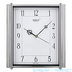 Часы настенные 551 шаговый ход 295х255мм ассорти