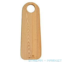 Доска деревянная ECO TABULAS овальная продолговатая с отверстием
