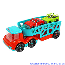 Игрушка ТехноК Автовоз с автомобилями арт.0938 32.5х12.5х14см
