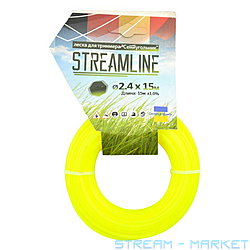 Леска для триммера Streamline 2.4мм 15м семиугольник 10 плюс 1...