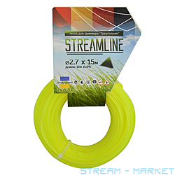 Леска для триммера Streamline 2.7мм 15м треугольник 10 плюс 1...