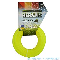 Леска для триммера Streamline 3мм 15м треугольник 10 плюс 1 11шт