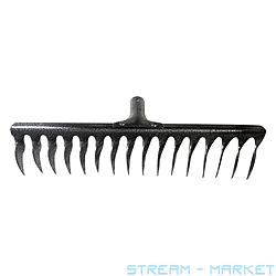 Грабли витые порошковая краска 16 зубьев без черенка