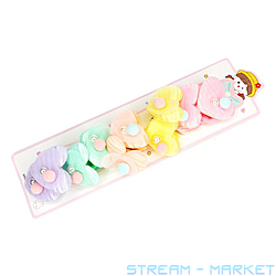 Резинка детская Мягкие сердца 10шт