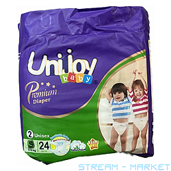 ϳ  Unijoy baby Premium Diapers S 3-6 24