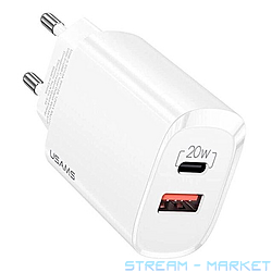    Usams CC121 T35 20W USB Type-C  USB Type-A...