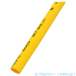 Трубка термоусадочная с клеем 7.92.7мм утолщенная желтая