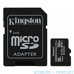   Kingston Canvas Select Plus 32GB MicroSD Class 10  SD...