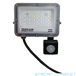 ��������� LED Techno Systems 20W GOLDEN Slim 220V 2200Lm 6500K IP65 � ��������...