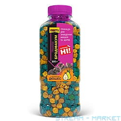 Гранули в банці для знищення гризунів Бродифакум 250г зі смаком дюшесу...