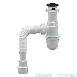 Сифон для мийки SoloPlast Т0515 випуск клік-клак