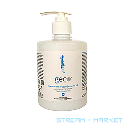 Крем-гель гидрофильного действия для защиты кожи Geco жидкие перчатки с дозатором...