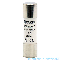 Плавкий запобіжник Takel RT 8.5х31.5 1А