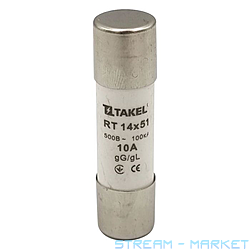 Плавкий предохранитель Takel RT 14х51 10А