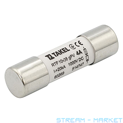 Плавкий предохранитель Takel RTF 10х38 2А 1000V DC