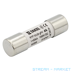 Плавкий предохранитель Takel RTF 10х38 4А 1000V DC