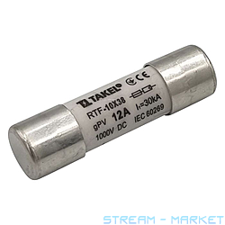 Плавкий предохранитель Takel RTF 10х38 12А 1000V DC
