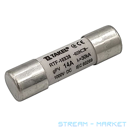 Плавкий предохранитель Takel RTF 10х38 14А 1000V DC