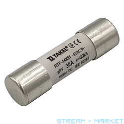 Плавкий предохранитель Takel RTF 10х38 30А 1000V DC