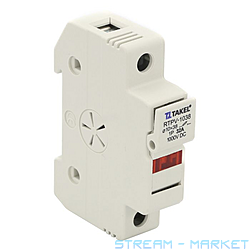 Держатель для плавкого предохранителя Takel RTPV-1038 10x38 1P 32A...